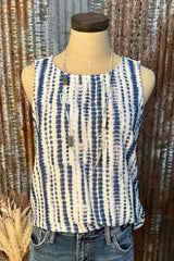 Blue Stripe Tank