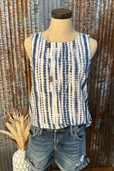 Blue Stripe Tank