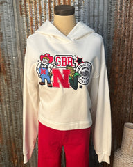 GBR Patch Cropped Hoddie