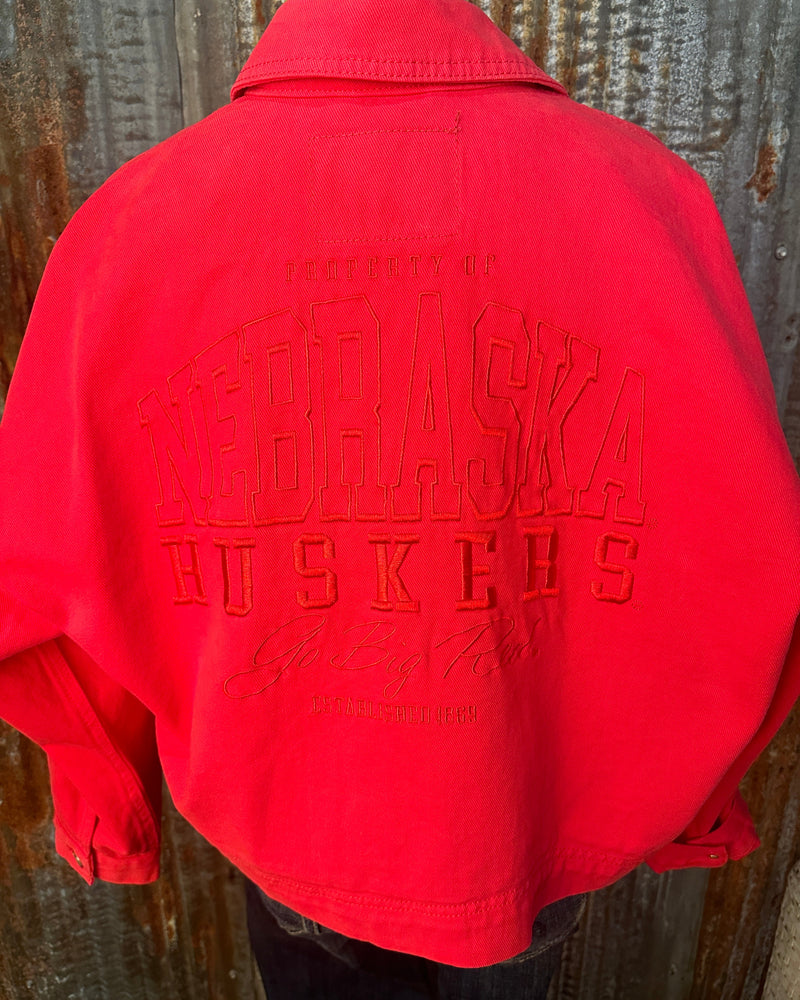Red Nebraska Jean Jacket
