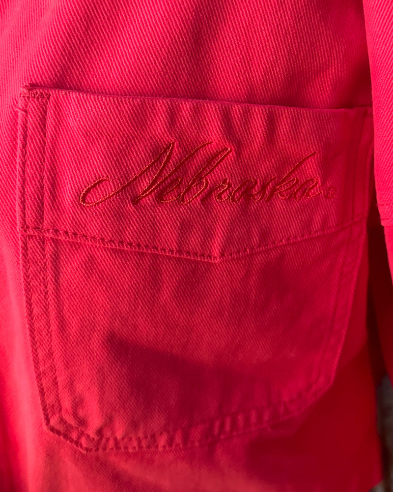 Red Nebraska Jean Jacket