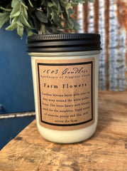 Farm Flowers Candle