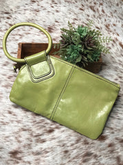 Sable Wristlet Clutch by HOBO in Dark Citron